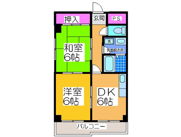 渋木マンション一番館の物件間取画像